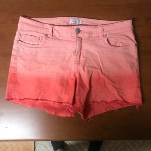 Orange Ombré Short